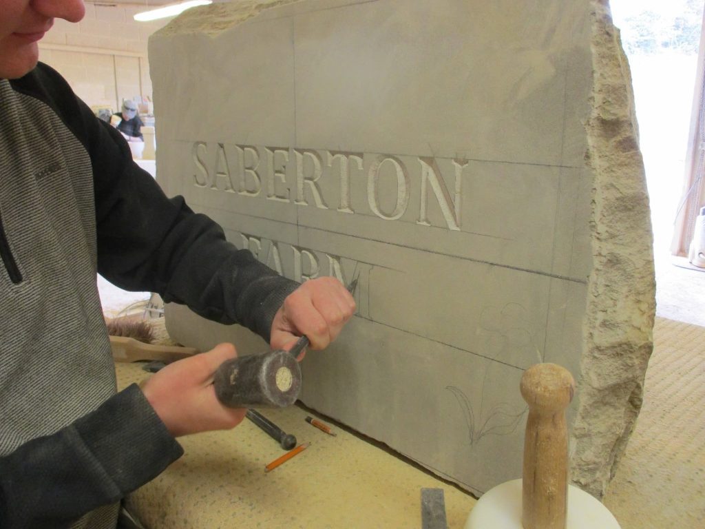 Name Plaque in Pennant Sandstone